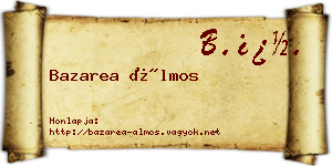 Bazarea Álmos névjegykártya